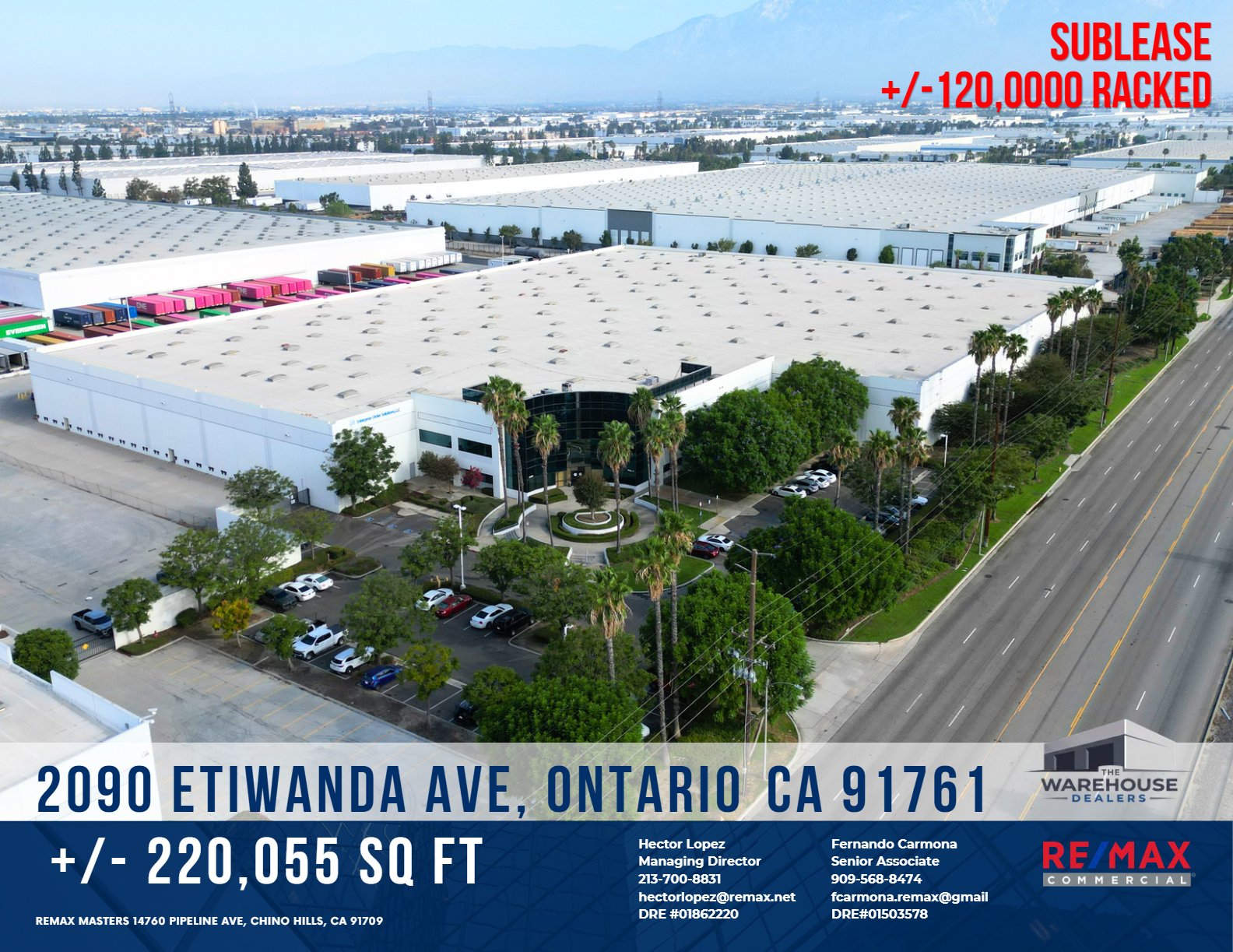 ±220,055 SF Ontario Distribution Warehouse for Sublease | 32' Clear